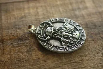 1buc Odin Viking Pandantiv Colier barbati colier Valknut simbol nordic bijuterii