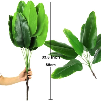 Artificiale Plante Tropicale Cu Frunze De Bananier Faux Din Frunze De Palmier De Plante Fals Frunze Interior Exterior Gradina Decor Nunta