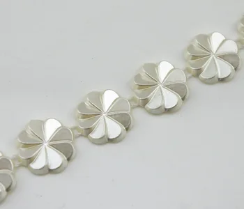 16mm fildeș floare Pearl Lanț de Cusut Ornamente Tort de Decorare LZ171