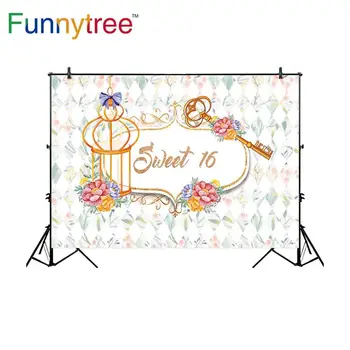 Funnytree fundal pentru studio foto lattice model floare cheie aniversare personalizate pentru copii fotografie de fundal photocall photobooth