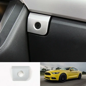 Masina ABS Cromat Co-Pilot Cutie de Depozitare Mâner Capac Ornamental pentru Ford Mustang-2020