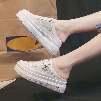 Vara 2020 Platforma Daisy Pantofi Casual Femei Mocasini Respirabil Alunecare Pe Adidași De Moda De Sex Feminin Creeper Pantofi În Aer Liber, Papuci De Casă