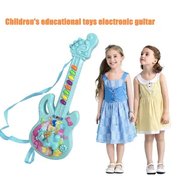 1 Bucată Educative pentru Copii, Jucării Electronice, Chitara Educație Crăciun Cadou de Ziua Chitara de Jucarie de Culoare Aleatorii