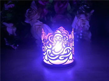 Frumoasa Folie de Hârtie fără flacără LED Candle Ceai Lumina\Lumina candleBags Pentru Petrecere de Craciun Decor de Nunta