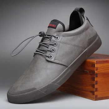 Noua Moda pentru Bărbați Dantela-up Piele Pantofi Casual Tendință de Pantofi Cool Mocasini Apartamente de Pantofi de Designer, Om de Înaltă Calitate Tenis hj32