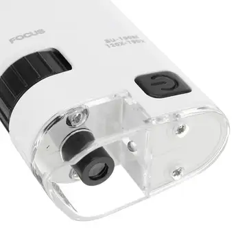 Universal 120-190X Telefon Mobil Microscop Bijuterii de Identificare Reglabil Zoom Lens telefon Mobil Clip cu LED-uri Lumina