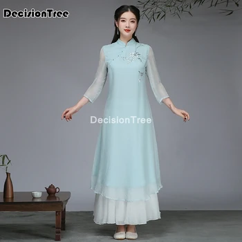 2021 rochie chineză tradițională chineză rochie pentru femei scurte qipao stil chinezesc cheongsam petrecere florale rochie retro