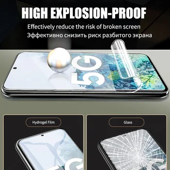 2 în 1 Hidrogel de Film Protector de Ecran Pentru Samsung Galaxy A51 A71 A50 A70 A50S A40 A30 A30S A10 A20 Lentilă aparat de Fotografiat Nu de Sticla