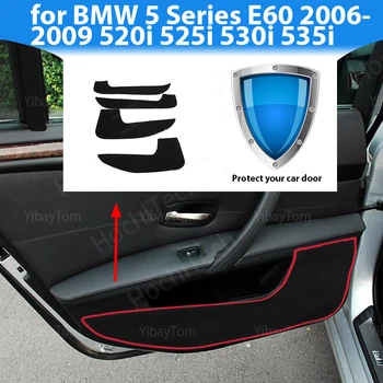 Protecție Saltea marginea Laterală se acoperă Accesorii de Ușă în Interiorul Mașină a Gărzii Usa Anti Kick Pad Autocolant pentru BMW Seria 5 E60 520i 2006-2009