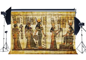Ponosit Egipt Fondul Egiptean Vechi de Pictură Murală Decoruri Vechi Faraon și Hieroglife Fotografie de Fundal