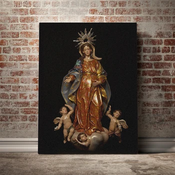 Virgen Panza HD Copil Nou Stil Tipărite Pictura Arta de Perete Poster Acasă Decor Frumos Imagini Living Modular-Cadru Nr.