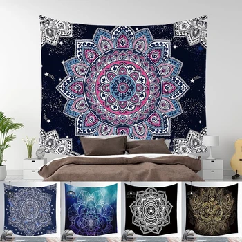 Mandala Flori Tapiserie de pe Perete HD Imprimare Rafinat de Artă Pătură de Fundal Pânză pentru Camera de zi Dormitor Dormitor Decor Acasă