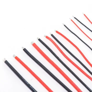 30 AWG Silicon Flexibil din Sârmă De 10 Culori RC Cablu Linie OD 1.2 mm Cupru Cositorit fire Electrice de Testare Linie de Cablu de Înaltă Temperatură