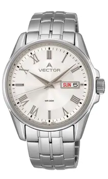 Ceas de mână vector vc8-045415 steel mens cuarț ceas vector de brand cadou pentru soțul pentru om