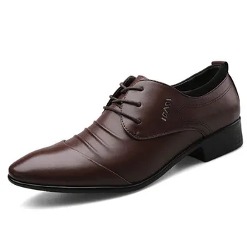 Barbati din Piele Pantofi Oxford din Piele PU pentru Bărbați Pantofi Rochie Pantofi Plat Respirabil Bărbați, Banchet, Nunta, Pantofi de Birou Mocasini