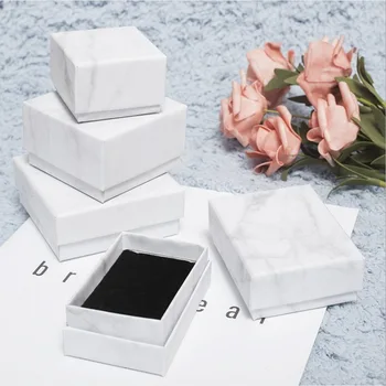1buc marmură pământ perla box cutie de cadou de înaltă calitate decorative ambalaj cutie cutii mici