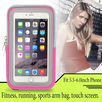FSSOBOTLUN,Femei Barbati Sport Braț Pungă de Ecran Atingând Impermeabil Husă de Funcționare Titularul de Telefon Mobil Pentru iPhone X 8 Plus 7 Plus