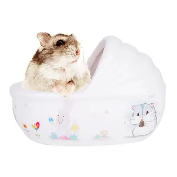 2021 Noi Ceramică Hamster Animal De Companie Casă De Baie Baie Recipient De Toaletă Nisip Cameră Rat Ascunzătoare