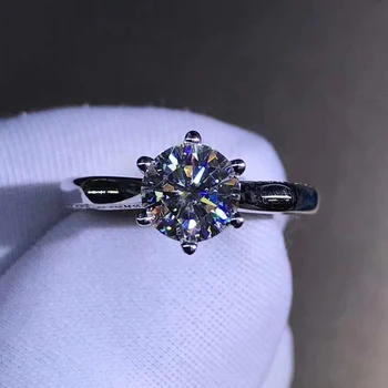 925 inel argint 1ct 2ct 3ct Design Special Moissanite inel de Nunta de Diamant bijuterii Petrecere de Aniversare Inel Pentru Femei
