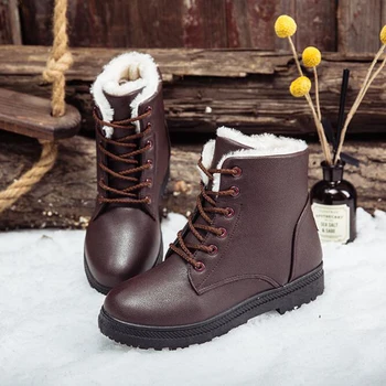 Toamna și iarna cald cizme plate de mari dimensiuni casual, cizme pentru femei de moda in aer liber cizme de zapada Non-alunecare impermeabile cizme scurte sh333