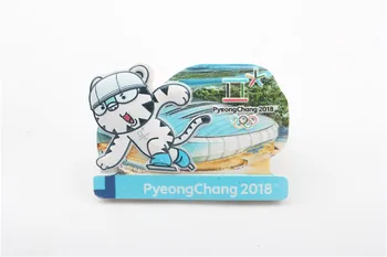 12PCS Drăguț 3D Tigru Diferite de Joc de Sport de Rășină Magnet de Frigider Pyeong Chang 2018 din Coreea de Călătorie Suvenir de Brand Nou
