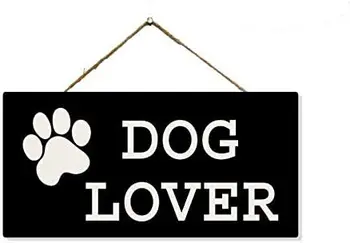 Semne Iubitorii De Câini Semn Lemn Decor Acasă Placa De Lemn Agățat De Perete De Arta Citate De Dragoste Decoratiuni Cuvinte Amuzante