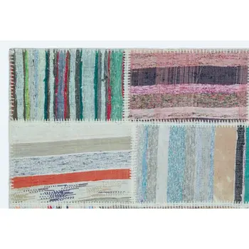 Handmade Multicolor Vintage Covor Mozaic Zona Covor de 120x180 Cm-3'11
