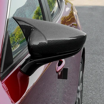 Pentru Mazda 3 Axela 2019 2020 Extern Usi Laterale Oglinda retrovizoare Capac Turnare Cadru Ornamente din Fibra de Carbon Decor