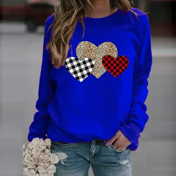 Moda pentru femei cu Maneca Lunga Dragoste Tipărite Sweatershirt Bluza Vrac Topuri Streetwear Femei Top Estetice Camisetas