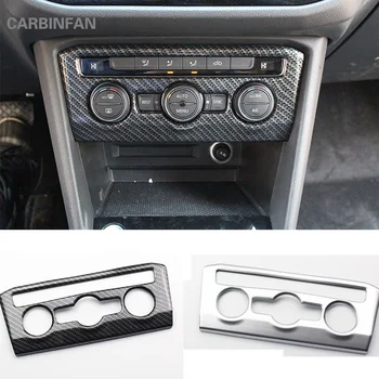 Pentru VW Tiguan 2017 2018 Auto interior Autocolant panou de control Central cadru Trim Aer condiționat Autocolant Auto Crom Styling C658