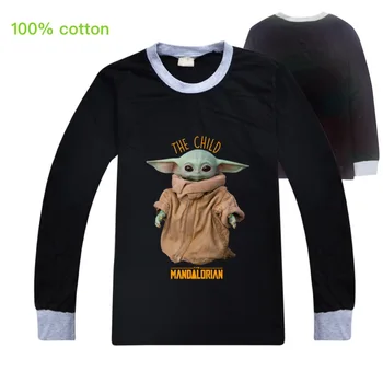Cu mâneci lungi tricou copil yoda Yoda baietel topuri baieti toamna haine copii baieti fată copilul de îmbrăcăminte de tip boutique