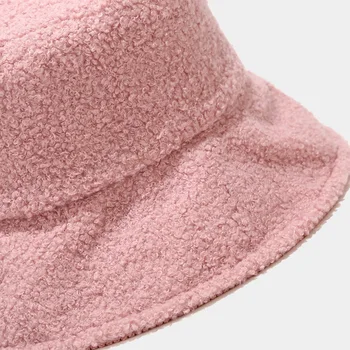 Noi Femeile Plus De Pluș, Catifea Găleată Pălărie De Sex Feminin Solid Iarna Solid Streetwear Mai Cald Pliere Mari Vizor De Epocă, Tv Cu Pălării