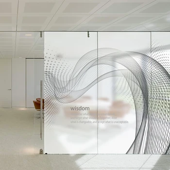 Electrostatic film mat personalizat fereastra biroului autocolante anti-reflexie compania pridvor partiție ușă de sticlă