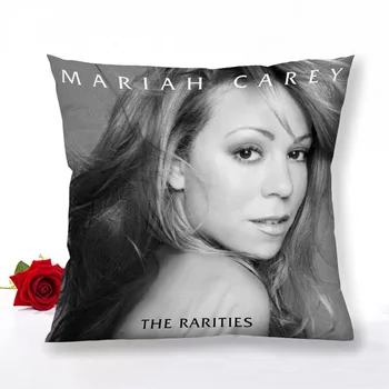 Personalizat Mariah Carey cu Fermoar fata de Perna Decor Acasă Tesatura Satin față de Pernă Pătrată 40x40cm 60x60cm Dormitor Perna Acoperi 1.15