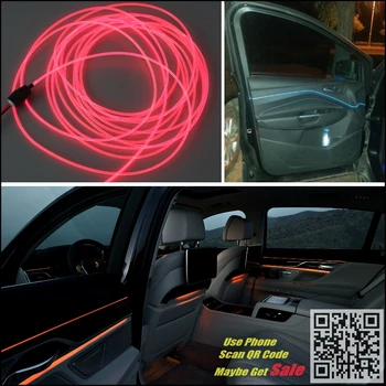 NOVOVISU Pentru Daewoo Matiz FSO Formosa Auto Interior Lumina Ambientala iluminare Panou De Mașină în Interiorul Rece Benzi de Lumină Fibra Optica
