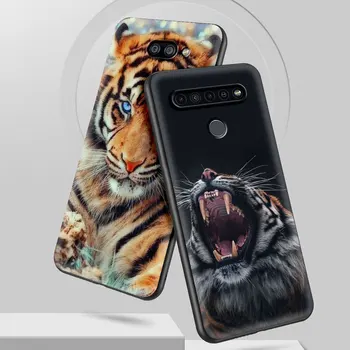 Leu Tigru Animal de Acoperire Moale pentru LG K41s K61 K50 G6 K50s K40s K40 G7 G8 K51 K42 K52 K71 Q70 K31 K62 TPU Caz de Telefon Coajă Capa