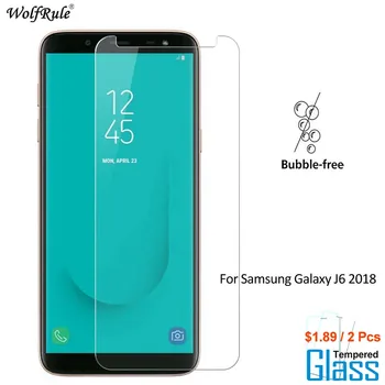 2 BUC Pentru Sticla Samsung Galaxy J6 2018 Ecran Protector din Sticla Temperata Pentru Samsung J6 2018 Pahar de Film de Telefon Pentru Samsung J600