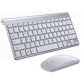 2.4 G Wireless Tăcut Tastatura Și Mouse-ul Pentru Notebook Laptop Desktop Mini PC Multimedia Full-Size Tastatura Mouse Combo Set