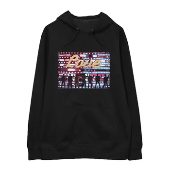 Noua Moda coreeană Kpop DRAGOSTE Hooodie Tricouri Femei/bărbați Mânecă Lungă cu Glugă Topuri de sex Feminin Harajuku Streetwear K-pop Hoody Picături