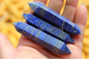Natural lapis lazuli cristal de cuarț punct de bagheta (7-9)cm