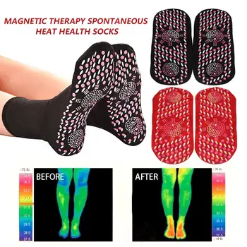 Auto-incalzire Turmalina șosete de Relief Dureri de Bumbac Terapia Magnetică Picior de Îngrijire Picioare Confort Șosete Face Muschii Corpului Activ