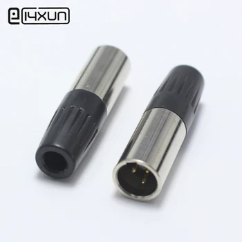 1buc Mini XLR de sex Masculin Plug cu 3 Pini Mici XLR 3P Audio Microfon Conector Sudat MICROFON Cablu Adaptor