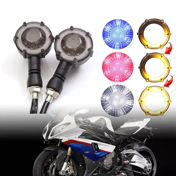 2 buc/set Universal de Motociclete Semnale Rândul său, Indicatori Glonț Inel de Frânare Stop Lumini de Motocicleta, Accesorii pentru Motociclete