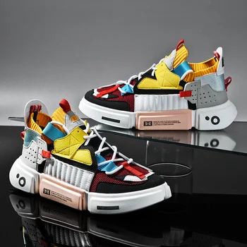 Moda toamna Colorate de Lux pentru Barbati Adidasi Trend Barbati Pantofi Casual Vânzare Fierbinte Respirabil Indesata Pantofi Barbati Zapatillas Hombre