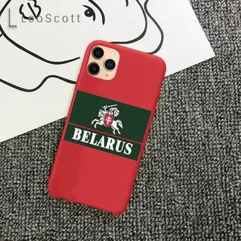 Republica Belarus drapelul Național Caz de Telefon Bomboane de Culoare pentru iPhone 11 12 mini pro XS MAX 8 7 6 6S Plus X 5S SE 2020 XR