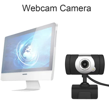 Home Computer Desktop PC Webcam Camera Cu Microfon fara Sofer USB HD Studiu Clip Pe Telecommuting Rotativ Laptop Durabil