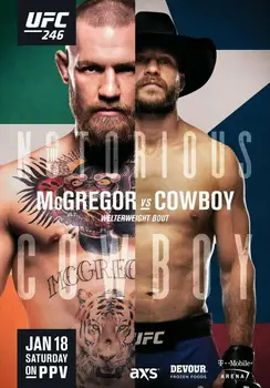 Conor McGregor Cowboy vs Cerrone Film de Artă de Mătase Imprimare Poster de Perete Acasă Decor 24x36inch
