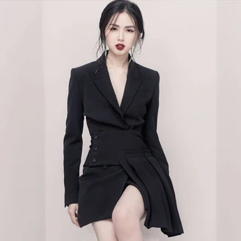 Rochie scurta Neagra, pentru Femei, cu Maneci Lungi Sexy Cute de Epocă Elegant de Îmbrăcăminte pentru Femei de Anul Nou Poarte Ziua Îndrăgostiților Primăvară de Iarnă