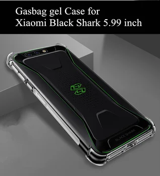 Iau Gelul de Caz pentru Xiaomi Black Shark Silicon Moale Carcasa Telefon Capacul din Spate Anti-picătură de Protecție Airbag Sac Coque Fundas Capa
