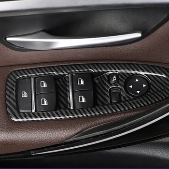 Pentru BMW 1 3 4 Seria 3GT F20 F30 F31 F32 F34 F36 Geam Ridicați Butonul de Decor ABS Fibra de Carbon Panoul de Decor